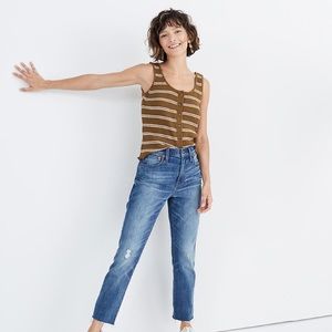 Madewell High Rise Slim Boyjean Crop